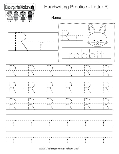 letter r writing practice worksheet free kindergarten english