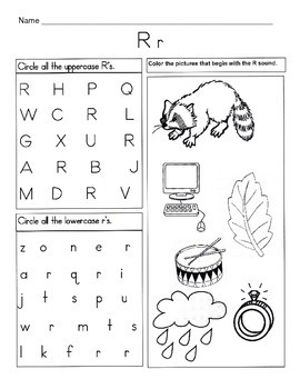letter r worksheet letter