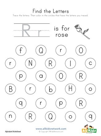 letter r worksheet letter
