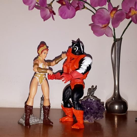 Teela punches Stinkor