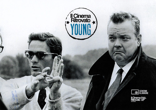 Pier Paolo Pasolini and Orson Welles ayt the set of La Ricotta (1963)