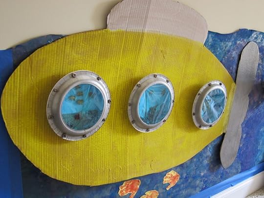 cardboard submarine craft finished product