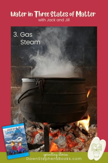 water becomes steam in its gas state