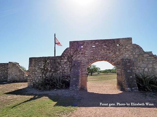 Front gate of the presidio. Enjoy a historical day trip to Presidio de San Saba in Menard, TX.