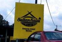 papan tanda restoran sultan salai