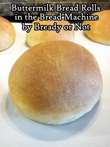Bready or Not Original: Buttermilk Bread Rolls in the Bread Machine 