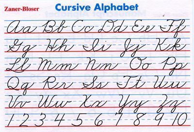 learn more at zaner bloser writing pinterest cursive alphabet