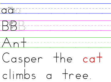zaner bloser font set manuscript style