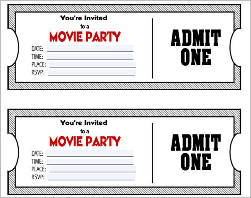 blank movie ticket posted by christopher tremblay