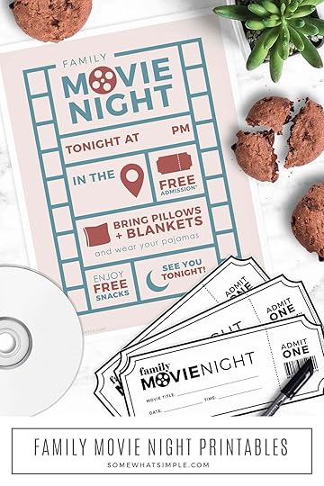 printable movie tickets family movie night somewhat simple