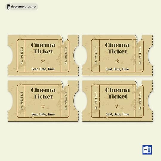 14 free movie ticket templates to design customized tickets