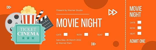 free printable and customizable movie ticket templates canva