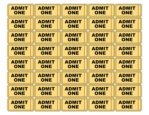 free printable admit one ticket template clipart best