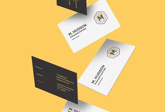 free falling business cards mockup graphicsfuel