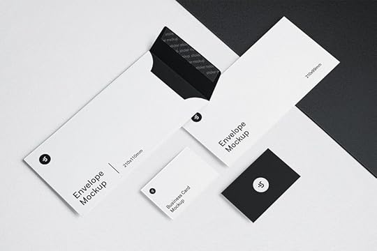 envelope and business card mockups free mockup
