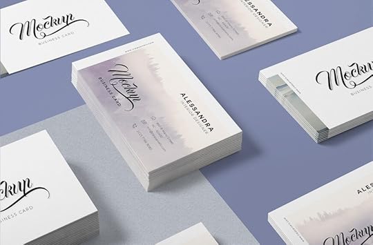 free isometric business card mockup free mockup
