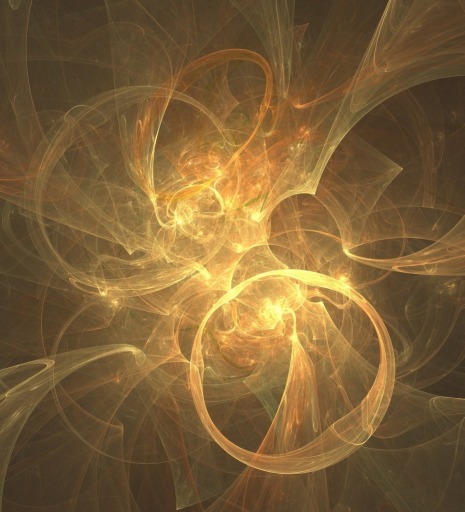 fractal gold circles and swirls