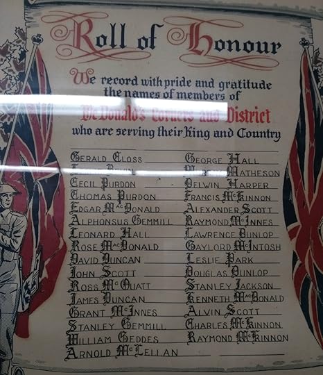 McDonald's Corners war memorial