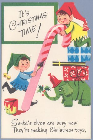 1960s christmas card