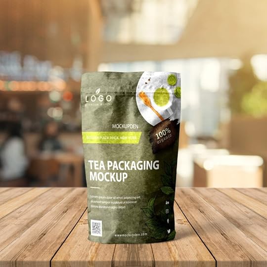 free tea packaging mockup psd template mockup den