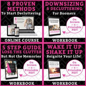 Fours squares of Rita's online products.