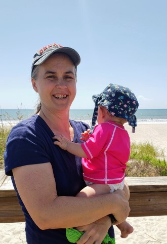 Grandbaby at the beach Florida