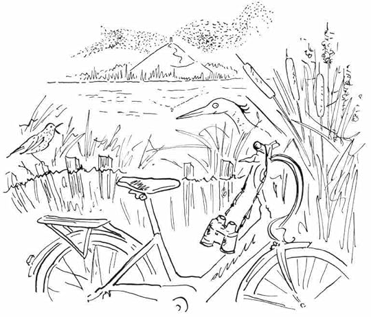 Nature reserve drawing by Debbie De Mornay Penny