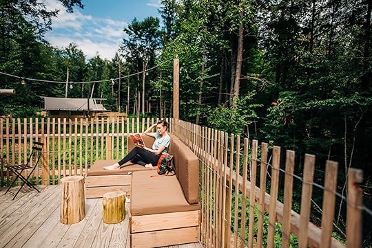 things to do in lake george-huttopia cabin deck