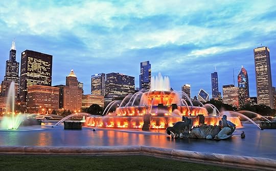 buckingham-fountain-chicago-sunset