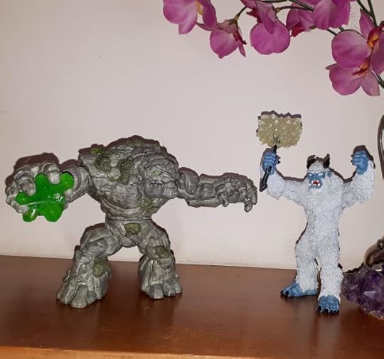 Schleich Eldrador rock monster and ice monster