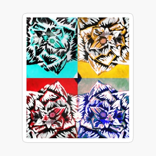 Pop Art Abstract Sticker by Lily Blaze