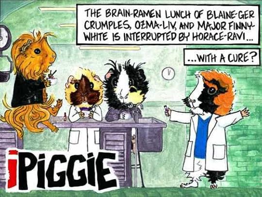 Rachel E Smith guinea pig painting iPiggie Danger Crumples Ozma Finny Horace