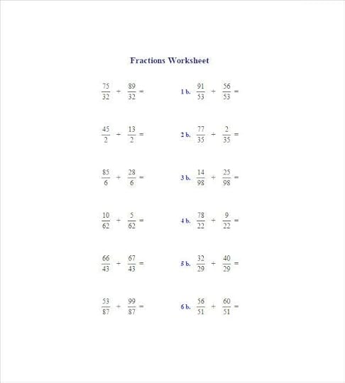 15 adding and subtracting fractions worksheets free pdf documents