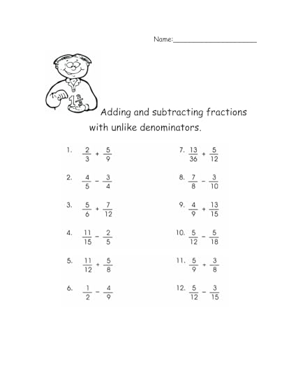 sabra fotografia adding and subtracting fractions subtracting