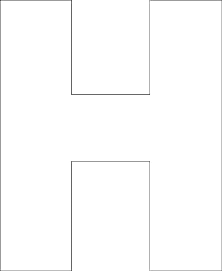 7 best images of printable block letter h block letter stencils
