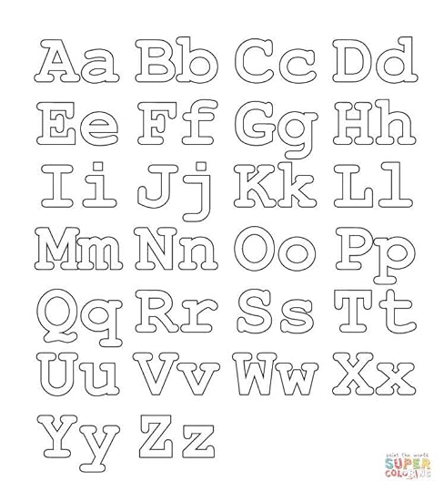 full alphabet worksheet capital and small letters coloring page