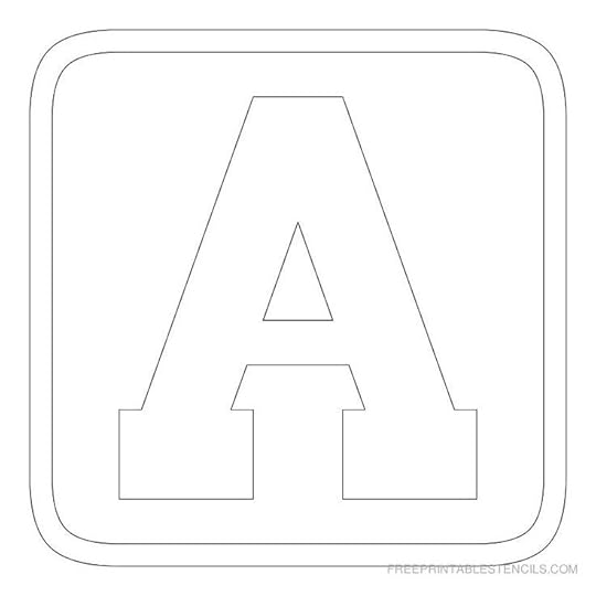 printable block letter stencils free printable stencils com free