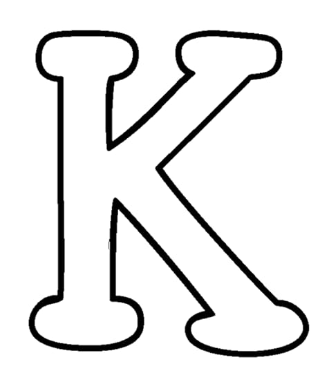 5 best images of printable full page block letters k large printable