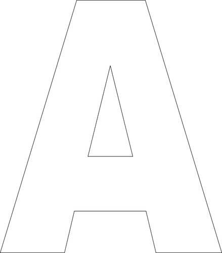 7 best images of free printable block letter alphabet template large