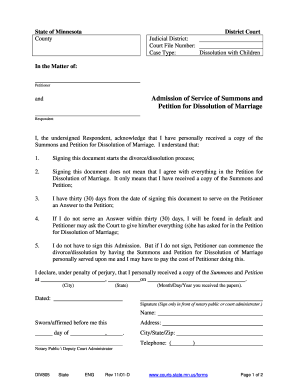 mn divorce forms printable fill out and sign printable pdf template