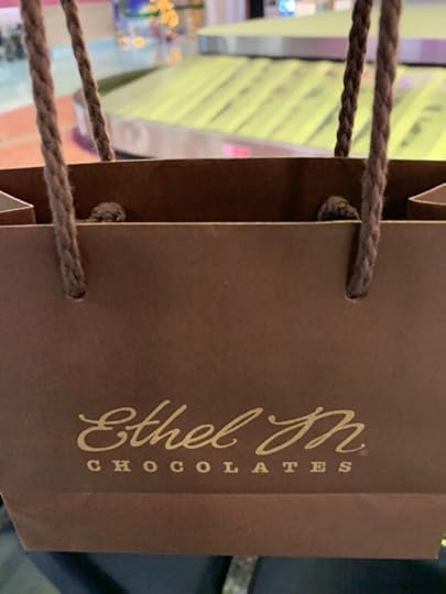 A bag from the Ethel M. Chocolate Store
