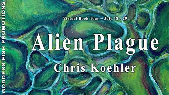 Goddess Fish book tour banner for Alien Plague