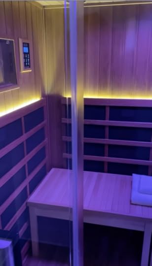 infrared sauna setup
