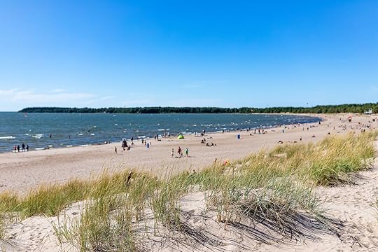 Beautiful sandy beach Yyteri at summer, Pori , Finland