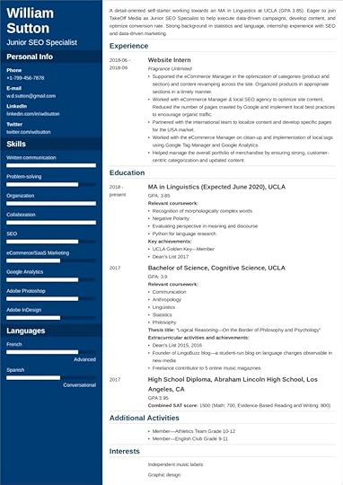 student resume templates examples for students in 2021