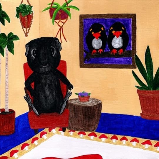 Rachel E Smith guinea pig painting Salem