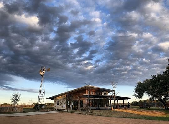 Ab Astris tasting room on a cloudy day-texas hill country wineries