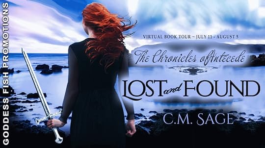 Goddess Fish book tour banner for The Chronicles of Antecede Lost and Found