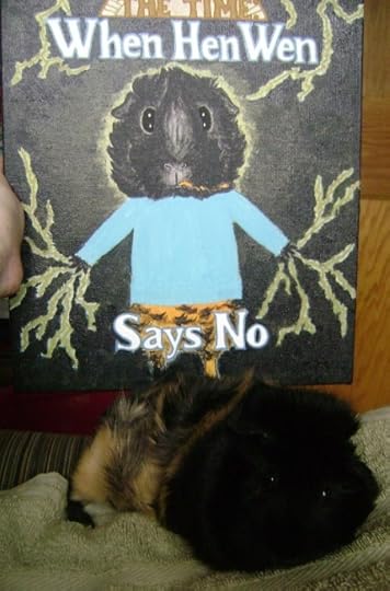 Rachel E Smith guinea pig Hen Wen painting