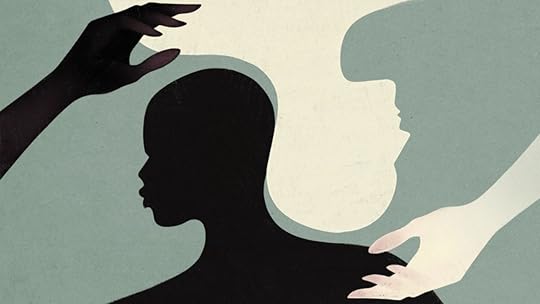illustration of two silhouettes representing character development